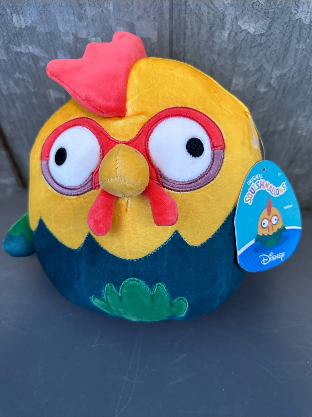 Disney Heihei Plush - Yellow, Teal & Red Accent
